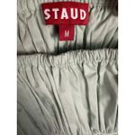 STAUD Ida Smocked Poplin Top Sage Green Size Medium Photo 7