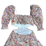 For Love & Lemons Floral Mushroom Print Arya Mini Dress Women’s US XS Photo 6