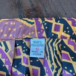 Vibrant Patterned Midi Skirt Brown Size 6 Photo 3