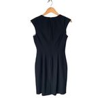 Calvin Klein  Side Ruched Cap Sleeve Classic Black Mini Sheath Dress Photo 7