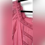 Love Shack Fancy Pink Sanaya Tiered Lace Long Sleeve Mini Dress XS Photo 11