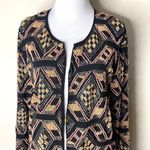 Jerome Black Beaded Open Front Y2K Jacket Photo 1