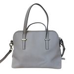 Kate Spade  New York Grey Saffiano Leather Satchel Crossbody Tote Bag Photo 3
