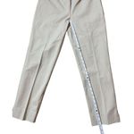 Lafayette 148 New York Metropolitan Stretch Cropped Bleecker Pants Sz 4 Khaki sl Tan Photo 8