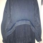 Free People Navy  Lace Sweatshirt Photo 0