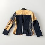 Alberto Makali Vintage  Patchwork Animal Print Blazer Top Set 6 Suede Leather Photo 7