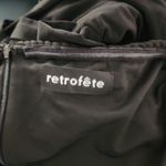 Retrofête Retrofete Black Strapless Maxi Dress XS? Braided Hems Sample Thigh High Slit Photo 8