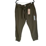 Levi's NWT LEVI’S BELTED JET SET JOGGERS Pant Trouser Cotton GREEN Photo 6