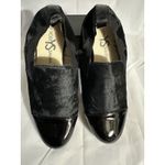 Yosi Samra Black Calf Hair Patent Leather Preslie Ballet Slip on Loafer Size 9 Photo 2