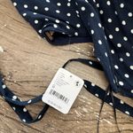 Free People  High Strung Playsuit Romper Polka Dot Bow Backless Sz medium Photo 6