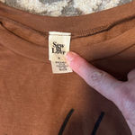 Sew in love long sleeve top. Like new. Brown Size M Photo 2
