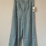 Anthropologie The Colette Cropped Wide-Leg Pants by Maeve: Embroidered Linen 10 Photo 3