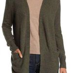 Madewell Green Cozy Walker Cardigan Slouchy Open Front Sweater Alpaca Sz Small Photo 0