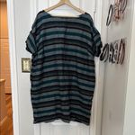 Eileen Fisher  organic linen stripe shift dress Photo 1