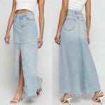 Reformation  Tazz Denim Maxi Skirt Photo 1