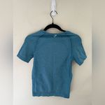 Gymshark  VITAL LIGHT T-SHIRT Blue Seamless Size L Athletic Running Hiking Photo 3