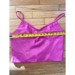 WAYF  faux leather cami top Hot pink‎ large Photo 1