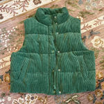 Love Tree  Corduroy Green Vest Photo 0