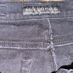Rock & Republic  Black Denim Pants Gold Stud embellishment Skinny Mid Rise Size 6 Photo 3