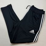 Adidas  Black Joggers with White Stripes Photo 0