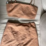 Abercrombie & Fitch Abercrombie Tan Matching Set (Crop Top and Skirt) NWOT Photo 0