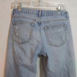 Ganni  Overwashed Denim Low-Waist Relaxed Fit Jeans Ripped Distressed Size 26 Photo 5