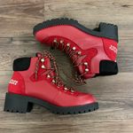 Juicy Couture Red & Black Indulgence Hiker Boots 9 Photo 6