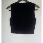 Babaton Sculpt Knit Muscle Ribbed Crop Tank Womens Size Medium Minimalist Career Photo 3