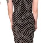 Vintage Maxi Dress Black Beaded Embroidered Sleeveless Slit 80s 90s Gothic Size M Photo 1