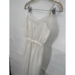 Bershka Maxi Dress Women S White Beach Coastal Fairy Whimsical Minimalist Preppy Photo 7