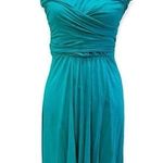 The Limited  teal strapless knit dress small Photo 0