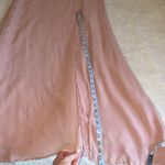 Reformation  Evelyn One Shoulder Blush Pink Maxi Dress Slit‎ Sz 10 NWT Photo 4