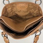 Brighton  Shoulder Bag Signature‎ Canvas Leather Braided Straps Brown Heart B's Photo 8