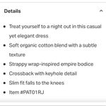 Patagonia Amber Dawn Monstera Print Dress size small Photo 7