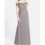 Jenny Yoo  Sabine Blue Gray Slate‎ Formal Bridesmaid Gown Dress Anthropologie 4 Photo 4
