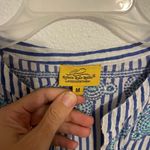 Roberta Roller Rabbit  Blue and White Striped Tunic Size Medium Photo 3