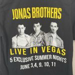 Jonas Brothers in Vegas 5 summer nights tour tee M Black Size M Photo 4