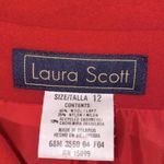 Laura Scott  red blazer size 12 wool blend Photo 3