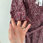 Outerknown  Stardust midi dress plum laurel Cotton Silk L Photo 7