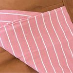 Luxurious Mauve Pink Super Soft Stretchy Jersey Striped Infinity Scarf EUC Photo 3