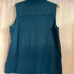 Susan Graver  Teal Quilted Vest with Gold Details Photo 1