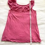 Lilly Pulitzer L  Pink Wynne Ruffle Top Photo 6