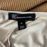 INC Medium Bodycon Midi Sweater Dress Ribbed Long Sleeve Stretch Lined Camel New Brown Photo 5