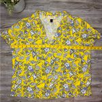 Universal Threads  Womens Linen Blend Short Sleeve Button Up Collared Shirt Small Photo 5