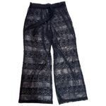 XL 16/18 Elegant Black Crochet Pants Photo 1