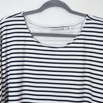 Belle Beach Striped Navy and White T Photo 2