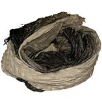 Unbranded Gray/Black/Silver Ombre Textured Shimmer Scarf Black Photo 1