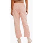 Free People NEW! Supersonic High Waist Slim Crop Jeans Coral Pink. Size 6. NWOT Photo 1