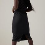 Athleta SANTORINI CINCH DRESS black size medium Photo 2