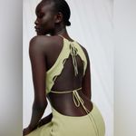 Significant Other Skye Cutout Ribbed Backless Midi Dress In Avocado sz:AU10/US6 Green Size 6 Photo 2